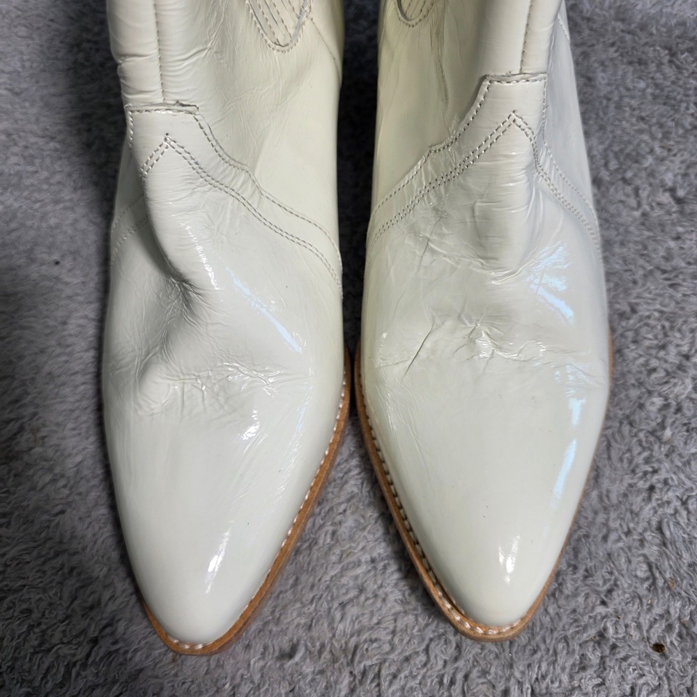 Free People Off-White Ankle Booties - Picture 3 of 7